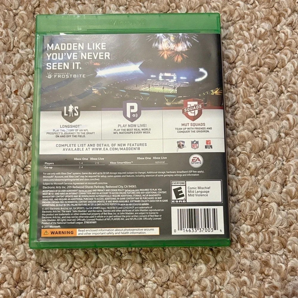 Madden NFL 18 Xbox One​​​